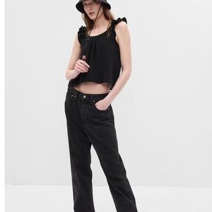 Gap Crinkle Gauze Ruffle Tank